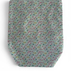 Funda ostomía color verde con ramitas